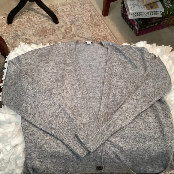 Gap Knee Length Cardigan in Heather Gray - Picture 7 of 9